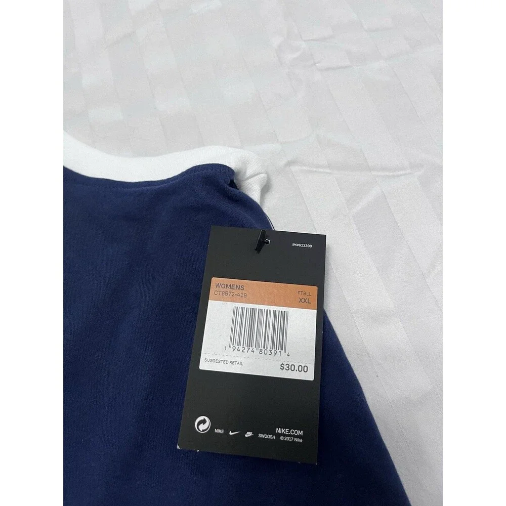 Nike Penn State Nittany Lions Women's Racerback Tank Top Navy White XXL NWT